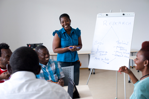 Wissenschaftler und Studierende aus der Fachgruppe Afrikanistik der Universität Bayreuth.